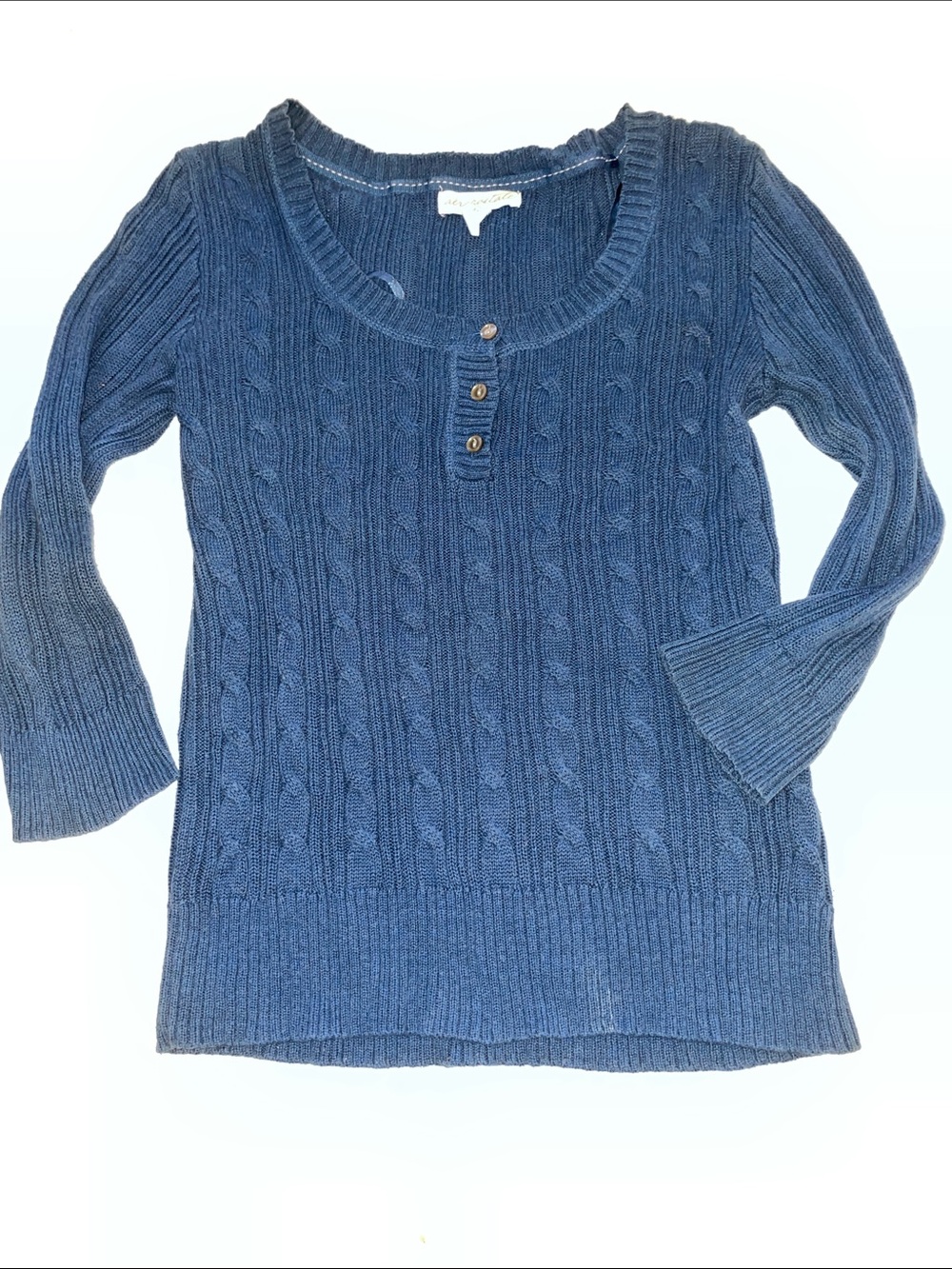 Aeropostale cable knit babydoll sweater medium